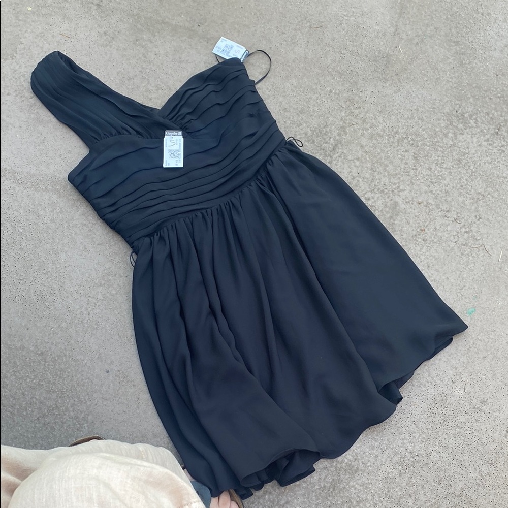 Express Black One Shoulder Dress